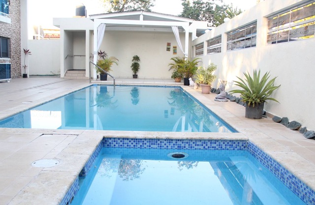 complete accommodation with swimming pools for 4 people