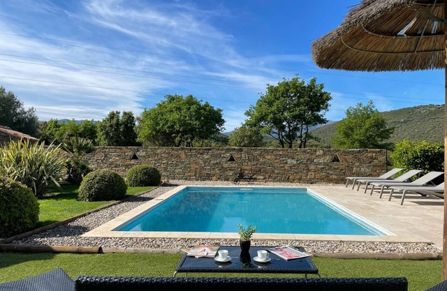 Contemporary villa with swimming pool and private garden