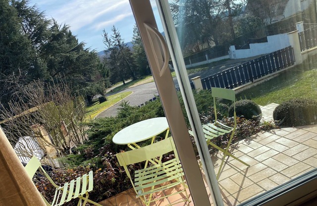 Country house on the edge of a wood