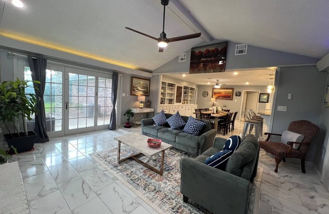 Cozy 4BR Home with Office, Fitness Area, Spacious Backyard & Pet-Friendl