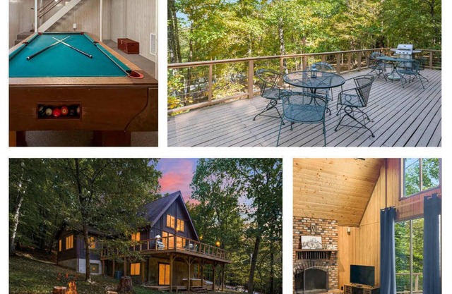 Cozy Cabin w/Fire Pit, Hot Tub, Deck, & Pool Table