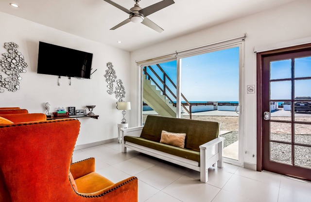 Dog-friendly villa with heated pool, hot tub, streaming, partial ocean views