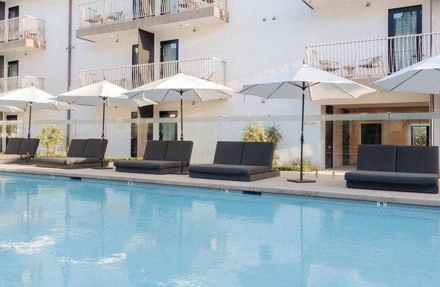Double Full Room, Pool View Balcony Retreat, The Lüm Hotel, 2 Family Rooms
