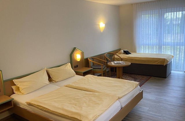 Double room shower/toilet - comfort - on Brunnenplatz, Hotel Garni