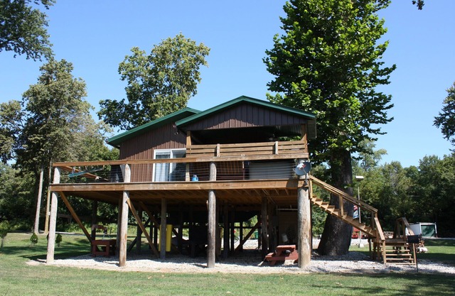 Endangered wild life observation cabin.