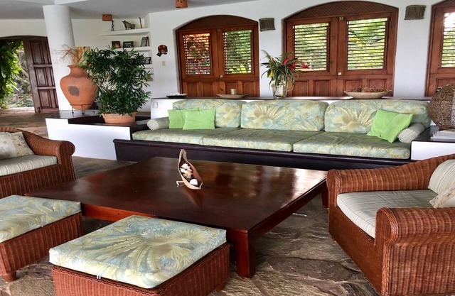 Enjoy magnificent sunsets and ocean views, walking distance to the beach.