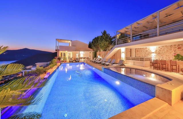 Exceptionally spacious villa with one of the best views in Kalkan