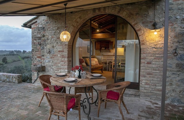 Exclusive Farmhouse Pool & View of San Gimignano
