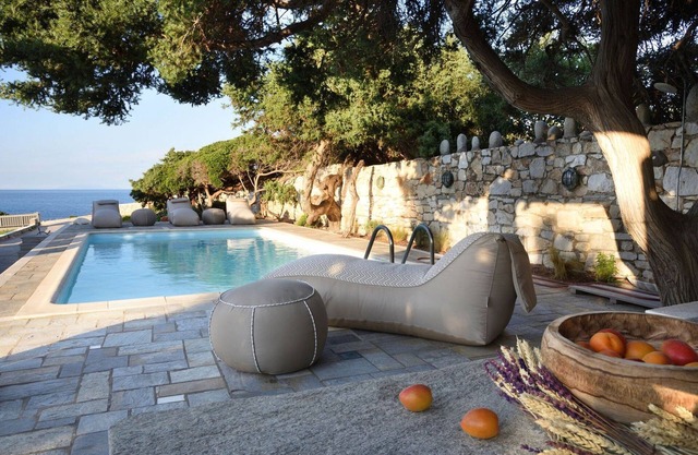 Executive Paros Villa | 5 Bedrooms | Villa Beachfront Supreme | Beachfront Sea.