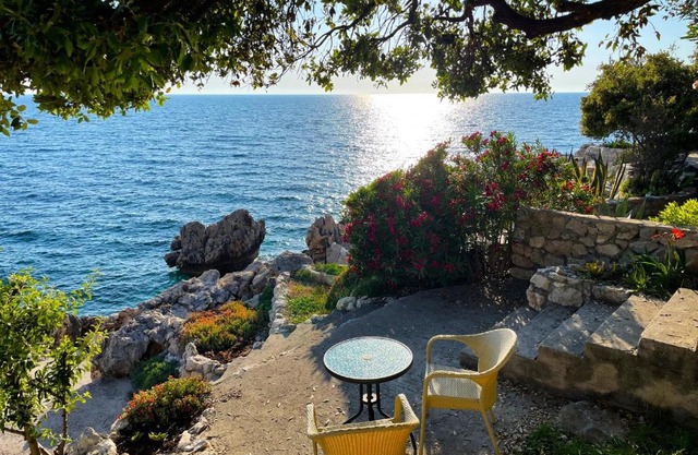 Family Seaside Holm Oak Villa with Private Rocky Beach