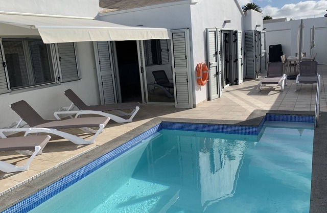 Fantastically much modern space, private pool and the beach within easy reach