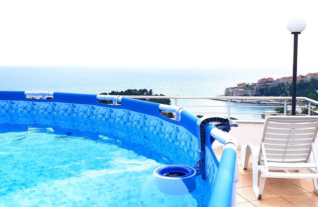 Four bedded studio with partial sea view