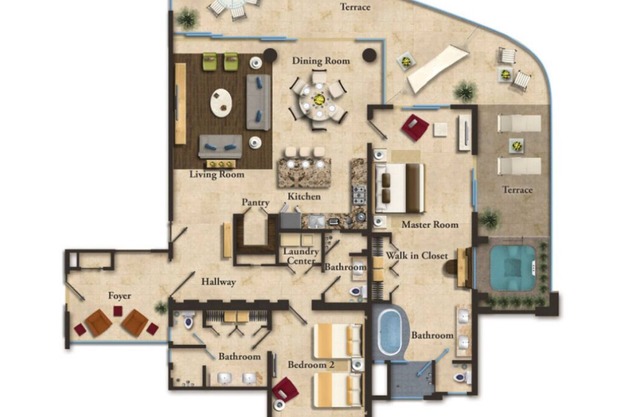 GARZA BLANCA PUERTO VALLARTA 2 BR - OTHER SIZES AVAILABLE from studio to 3 BR