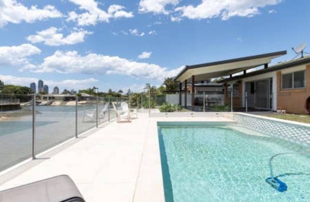 Gold Coast Central Waterfront House with Pool