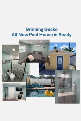 Grinning Gecko 4Bdr3Bath NEW Pool House, Heated Salt Pool, Indoor-Outdoor Kitchen and Fireplaces, Putting Green, Bocce Court-Within 6 miles of AMI
