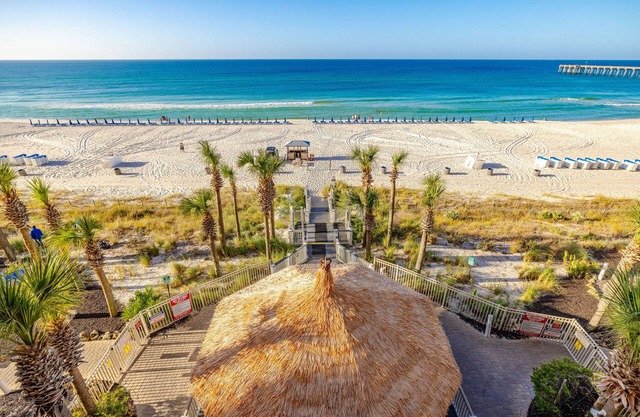 Gulf front Calypso penthouse condo with stunning ocean views next to Pier Park!