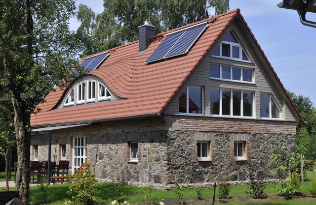 Hexenhaus mit 120 m² auf 2 1/2 Ebenen für 6+2 Pers., 3 Schlafzimmer, 2 Bäder