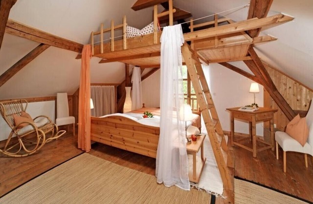 historic farmhouse with hut feeling