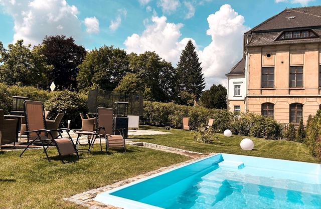 Historische Jugendstilvilla am Zittauer Gebirge im Textildorf Großschönau