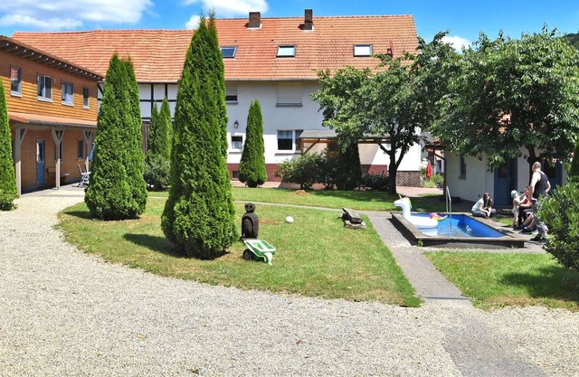 Holiday farm situated next to the Kellerwald-Edersee national park with a sunbathing lawn