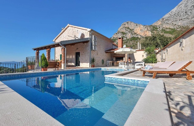 Holiday home Mya with pool and sea view