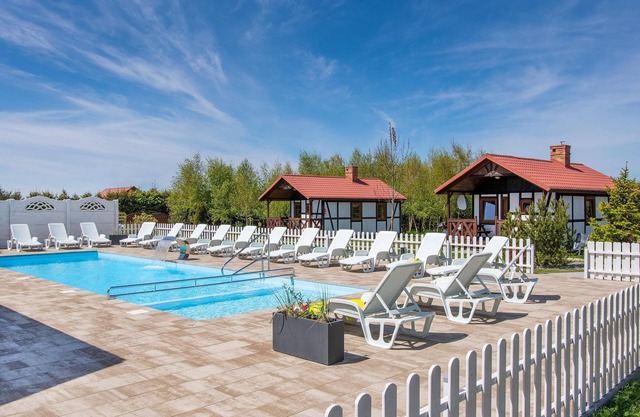 Holiday homes with fireplace , summer pool