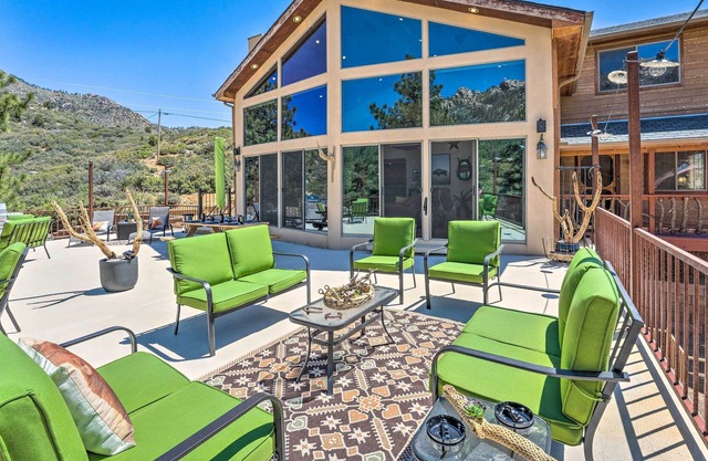 Huge Hualapai Cabin w/ Patio Above Kingman!