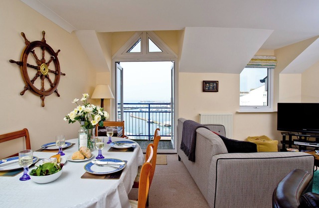 Ideally located on Brixham marina offering far reaching sea views.