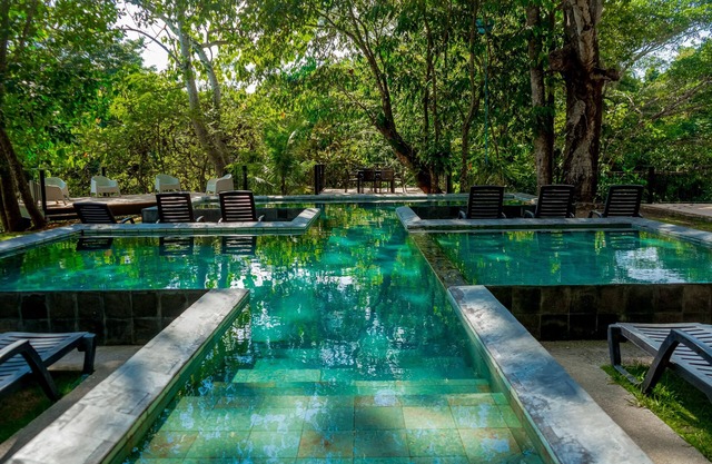 Idyllic rainforest hideaway with turquoise pool & open layout - near the beach