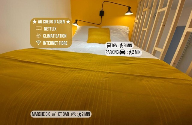 L'Atypique - Au Coeur d'Agen - Self Checkin - Wifi - Netflix - Smart TV - Luqs fr