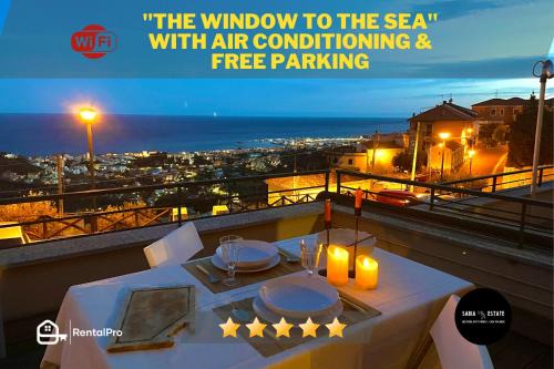 La finestra sul mare con Wi-Fi, A/C & Free Parking