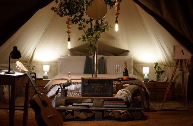 Lakeside Bell Tent - Canvas Studio at Marston Park