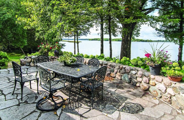 Lakeside estate with 350' of shoreline on Lake Belle Taine