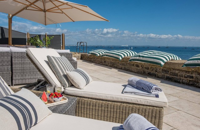 Large Luxury water front property with private direct beach access and panoramic sea scapes from eve