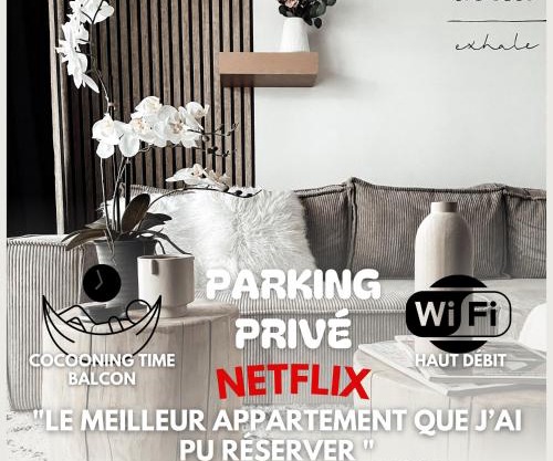 Le cocon Blånc Metz -T2 cosy avec parking privé & balcon - Gare, Nouvelle Ville