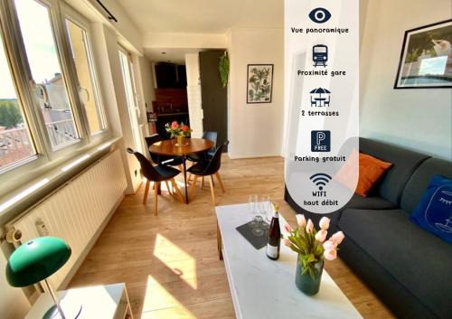 Le Perchoir-WIFI-Face à la Gare-Terrasses-Proche tous commerces