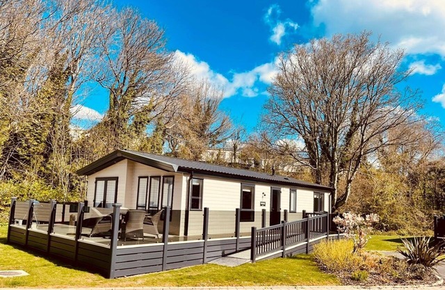Luxury 4 person Holiday Lodge at Hoburne South Devon