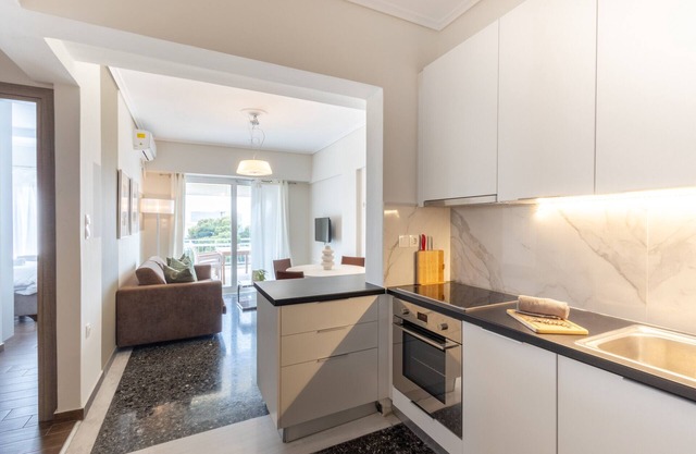 Luxury Beachfront 2-Bedroom Stay in Voula
