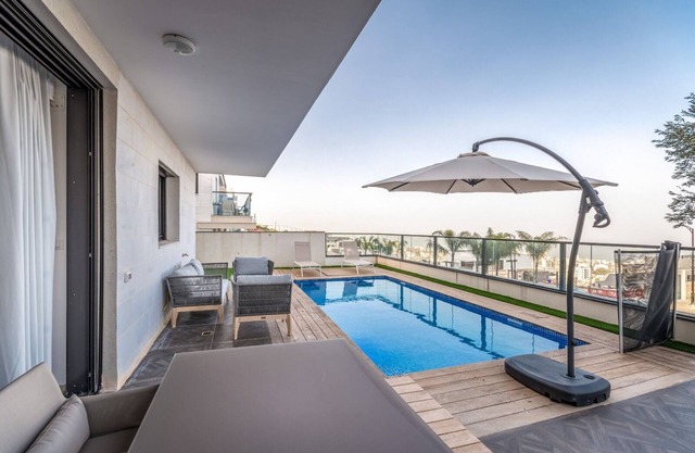 luxury garden apartment heated pool