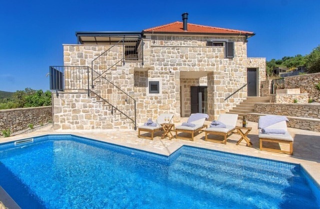 Luxury Stone Villa - Stunning Sea Views & Private Heated Pool
