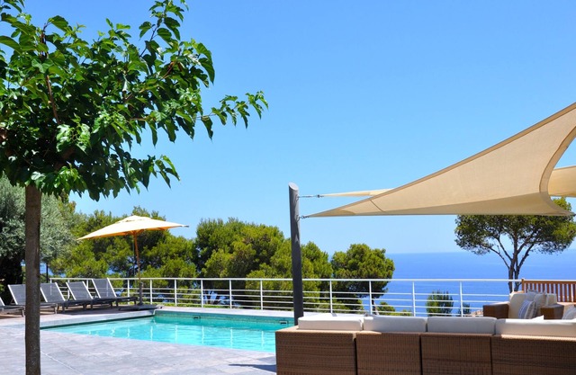 Luxury villa with private pool, large terrace and panoramic views of Sa Tuna
