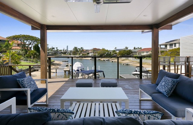 Magnificent 4-Bed Waterfront With Pool & Views