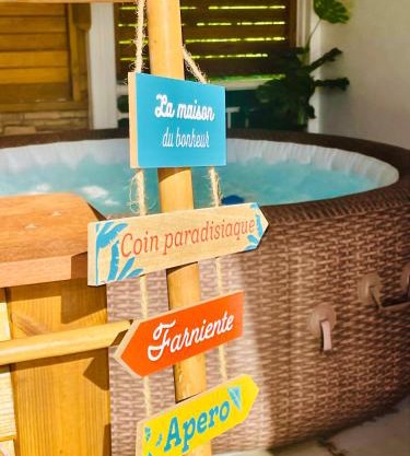 Magnifique haut de villa spacieux campagne,Jacuzzi