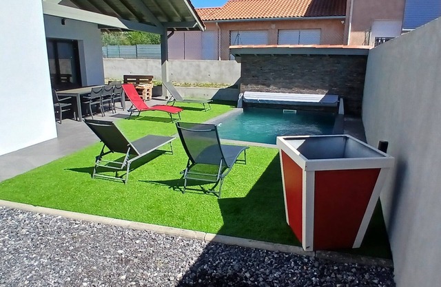 Maison Neuve Avec Piscine à 5 min de la Plage