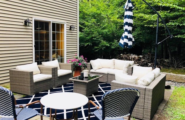 Majestic estate in the mountains, over two acres of park-like land,.