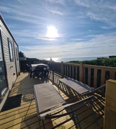 Mobil-home Vue mer Piscine - Camping La Falaise Equihen-Plage - La Coquille d'Opale