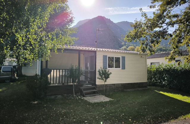 Mobile homes in the mountains