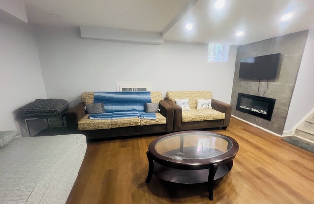 Modern 1 Bedroom Basement Apartment with Huge Living Area and Private Kitchen