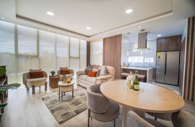 Modern apartment with balcony