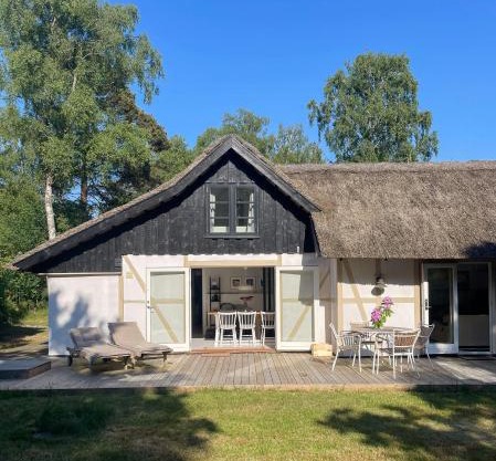 Modern Farmhouse With Thatched Roof In Rørvig